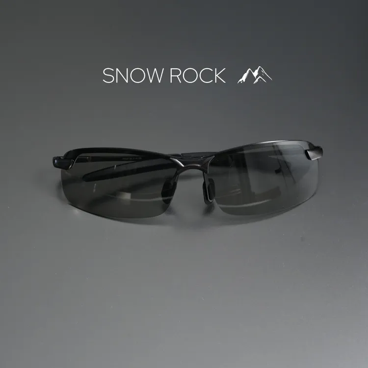 高级感偏光金属半框太阳镜男防紫外线墨镜女时尚开车钓鱼骑行驾驶