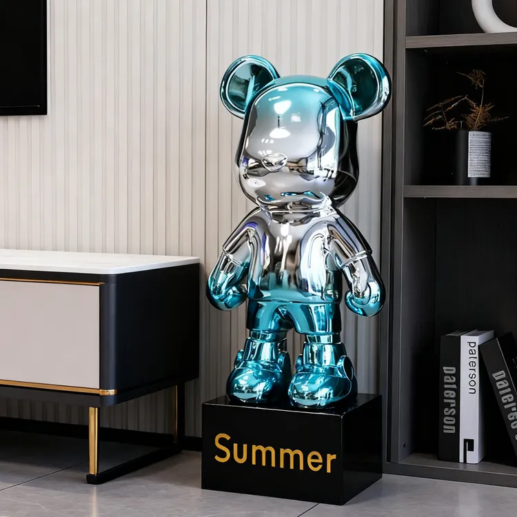 2025新款暴力熊存钱罐只进不出高档轻奢客厅电视柜装饰品落地摆件