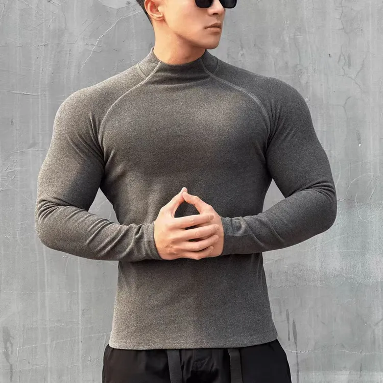秋冬季毛衣德绒保暖打底修身半高领男士高领毛衣男款爆款2025新款