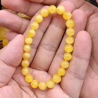 琥珀未镶嵌珠宝奇石单圈8mm
