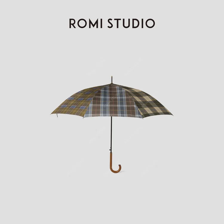 ROMI STUDIO 首饰袋 便捷收纳户外遮阳伞复古格纹雨伞RWCLP36113