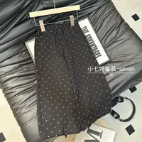 女童波点阔腿裤春秋新款韩版儿童休闲裤女宝宝森系洋气宽松长裤子
