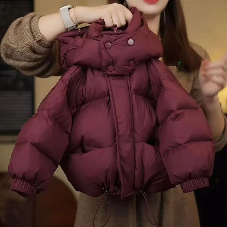 2025儿童绒丝羽丝服女童冬季短款保暖加厚面包服宝宝防风洋气外套