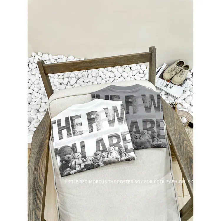 【现现】童装男儿童短袖T恤针织百搭2025夏季新款上衣MMY821951