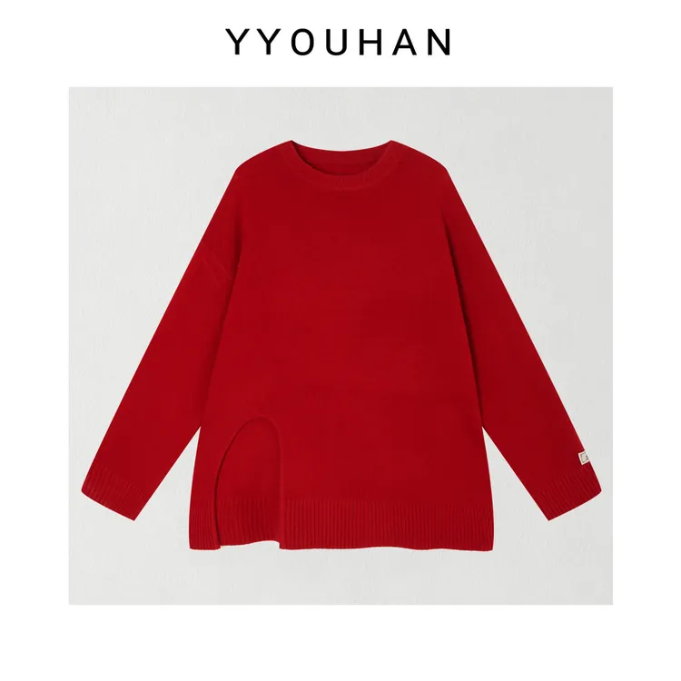 月月 2025冬季新款小众设计针织打底衫套头毛针织衫 2512C8772