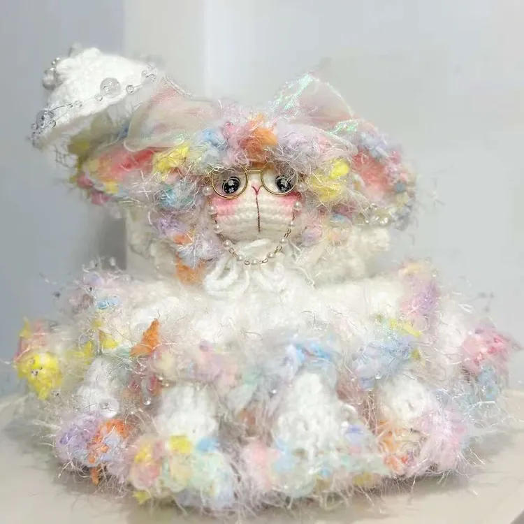 （直播间选款下单NO退NO换）糖兔系列-纯手工diy毛线钩织～玩偶