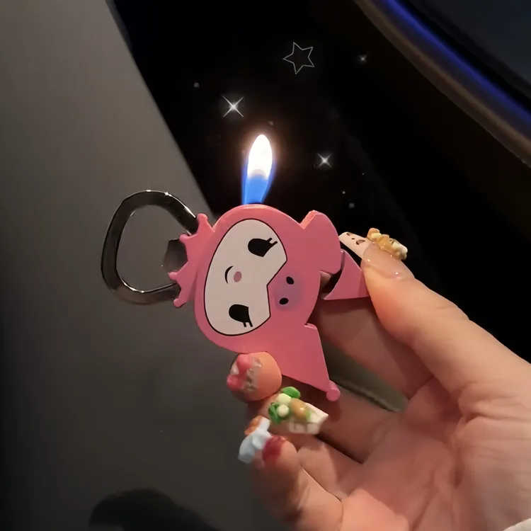 我猫呢/网红可爱三丽鸥库洛米多功能开瓶器创意打火机男女礼物