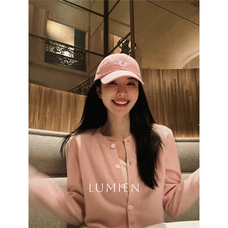 【LUMIEN】温婉风春秋新款奶酪色圆领针织开衫两件套装女LX5AZS014
