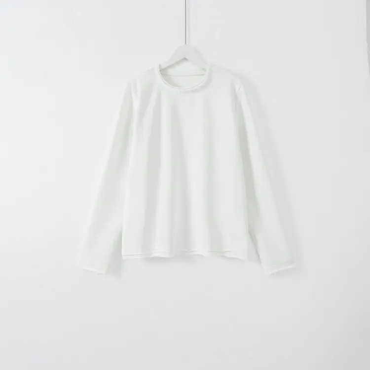 几里与麻 慵懒松弛感卷边圆领宽松卫衣 衣长57 胸围108 2082986