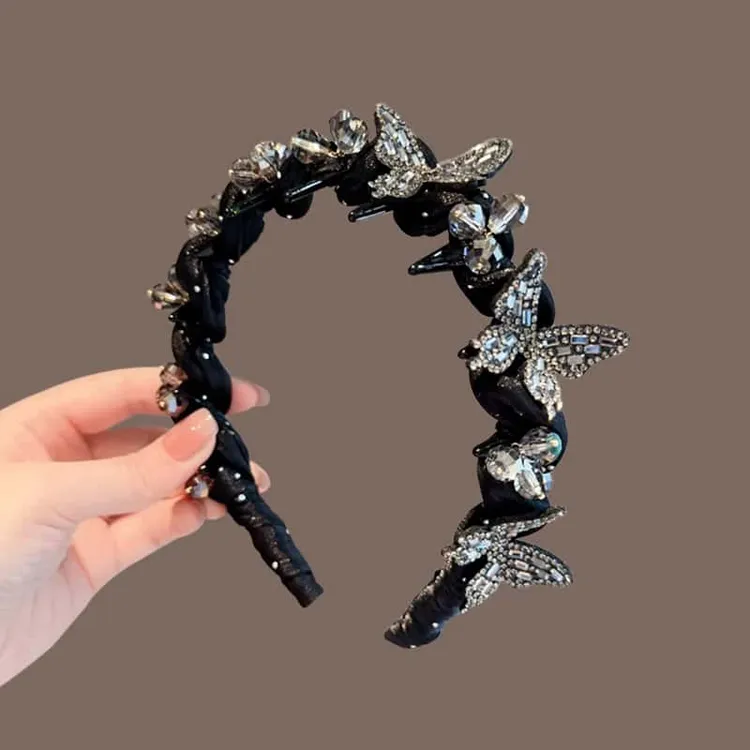 2025新款巴黎王妃蝴蝶发箍女高级感洋气时尚发卡洗脸超好看的头箍