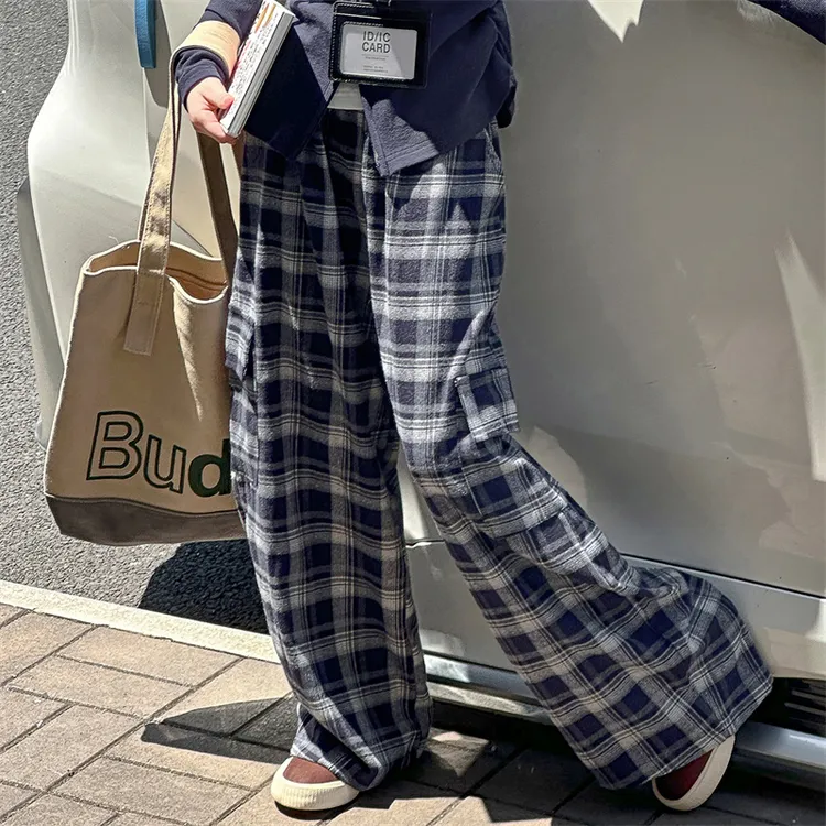 女童格子裤上衣套装2025秋季新款时尚潮流可爱韩版休闲中大童潮