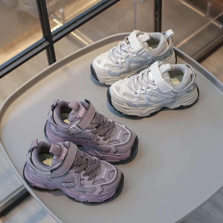 女童运动鞋2025秋冬季新款加绒保暖儿童休闲鞋百搭防滑男童老爹鞋