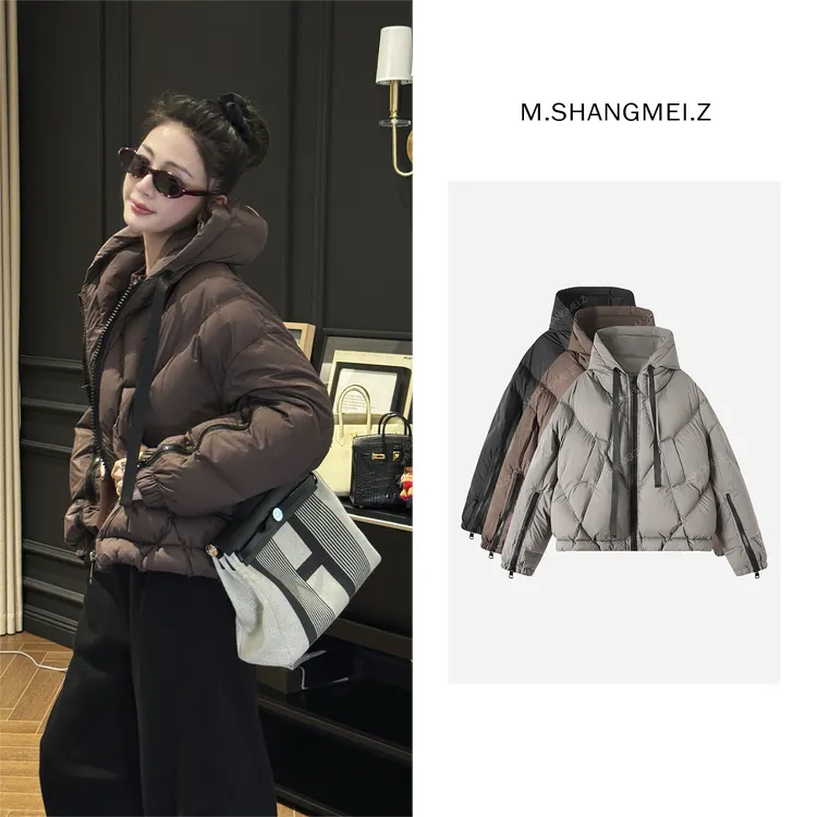 M.SHANGMEI.Z/沐熙【暖冬棉裳】美大哥重工工装白鸭绒羽绒服X113235