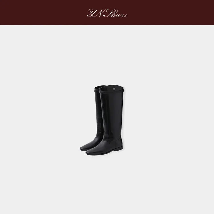 YN-SHUZE时尚气质高筒方头骑士靴YNB-20239-16
