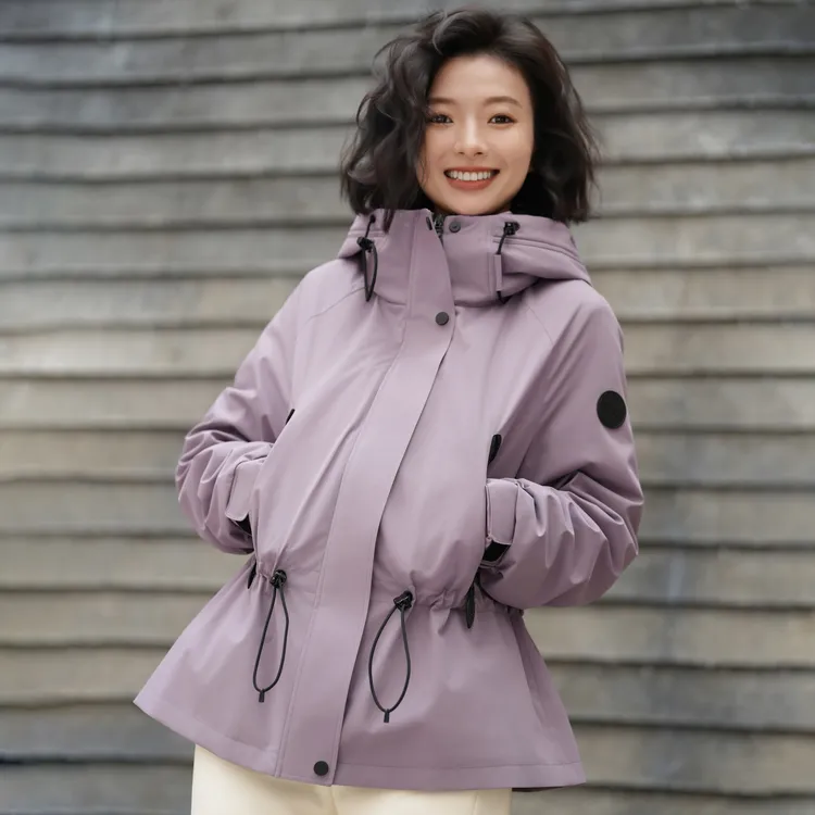 西子/【征服】90白鹅绒可拆卸户外三防软壳冲锋衣羽绒服/YRXS0494