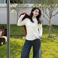 【原创新疆棉】秋冬百搭舒适显瘦定标微高领长袖打底-M25401328