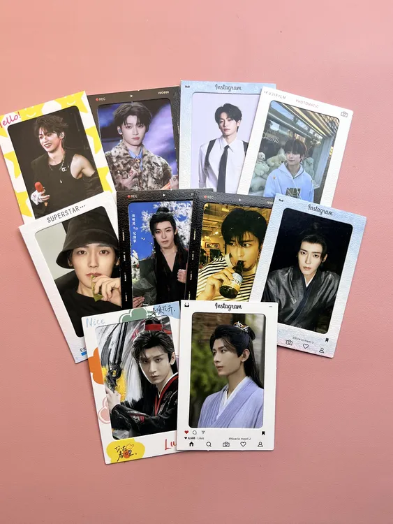 【男明星】3寸ins撕拉签名拍立得小卡高清满天星应援周边cortis台历