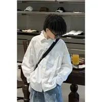 现货THE LUHAN【趁热拿铁】秋季白色休闲上衣亲子装男童衬衫25680