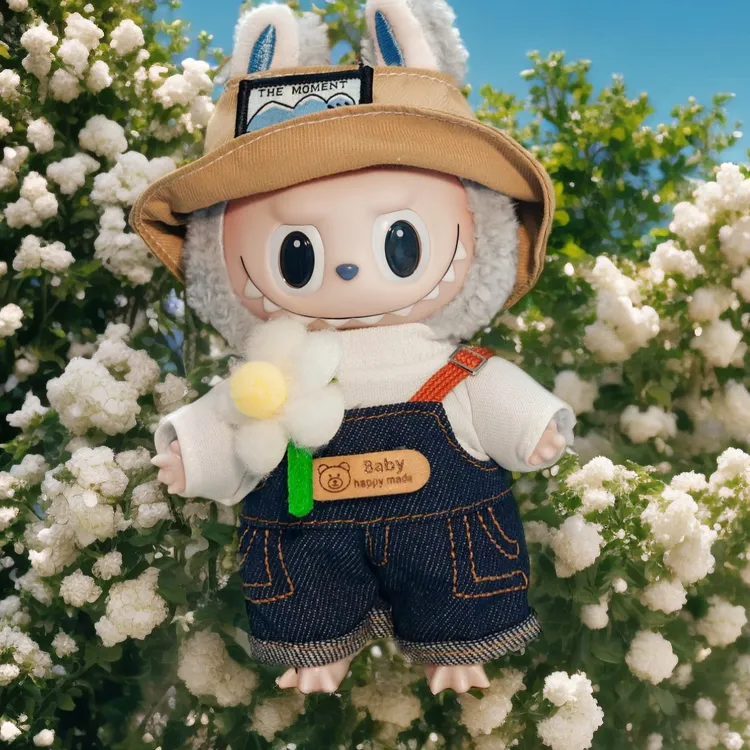 labubu小春野同款娃衣拉布布衣服一三代搪胶公仔玩偶新款玩具挂件
