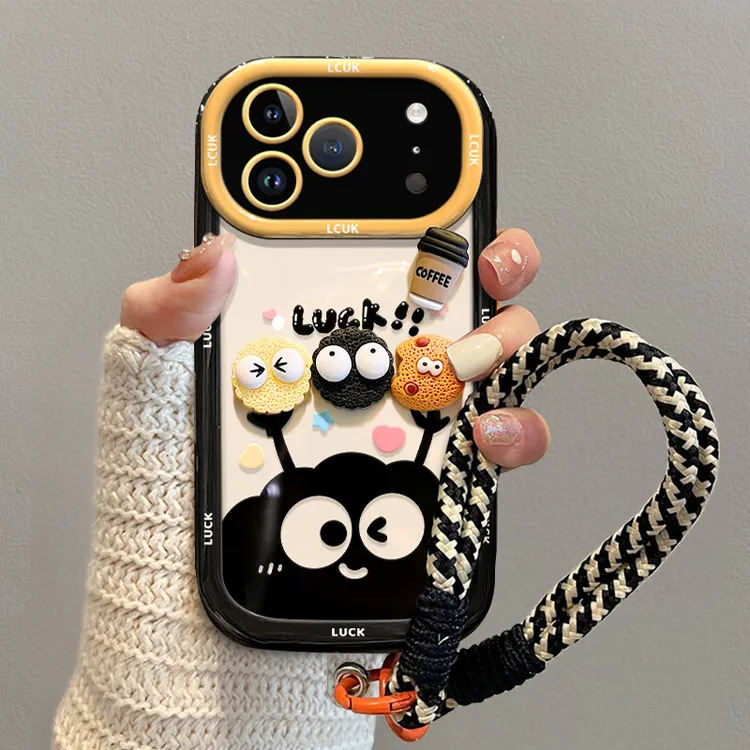 曲奇煤球适用苹果17promax手机壳新款17pro大视窗硅胶软壳高级感