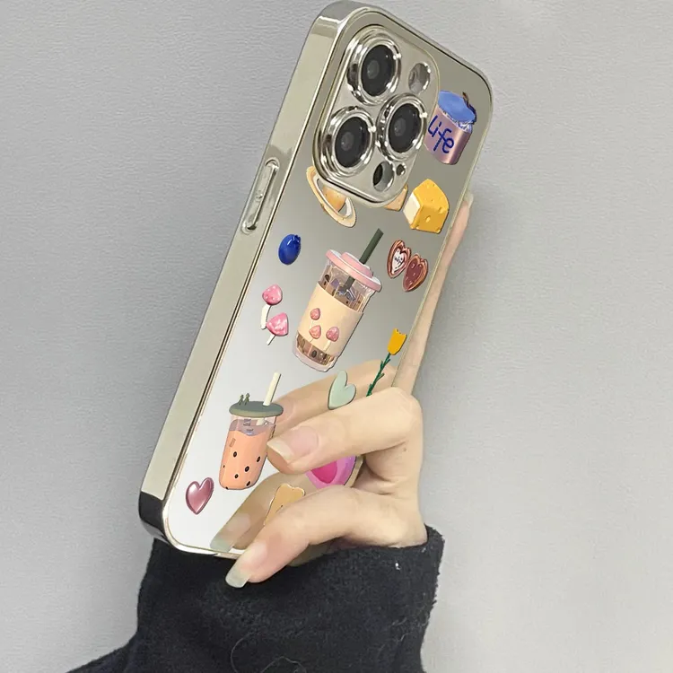 蛋糕奶茶适用iPhone16苹果15promax全包手机壳14小众新款13防摔12