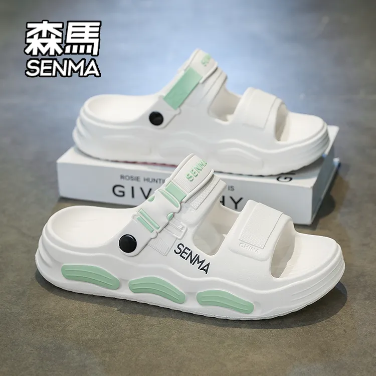 SENMA/森马拖鞋女款夏季外穿踩屎感厚底户外穿两用运动沙滩鞋情侣