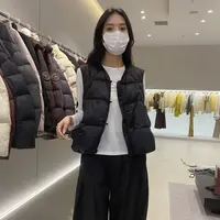 90白鸭绒短款盘扣羽绒马甲HY-5036