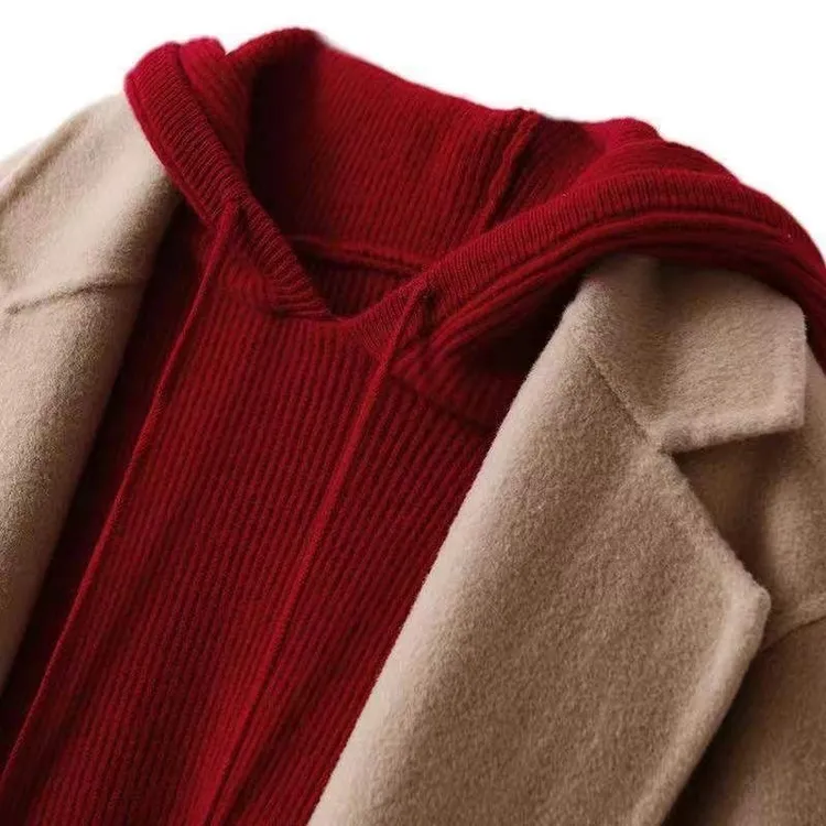 秋冬100%正品新款帽衫带帽针织衫羊毛衫连帽毛衣宽松加厚打底卫衣