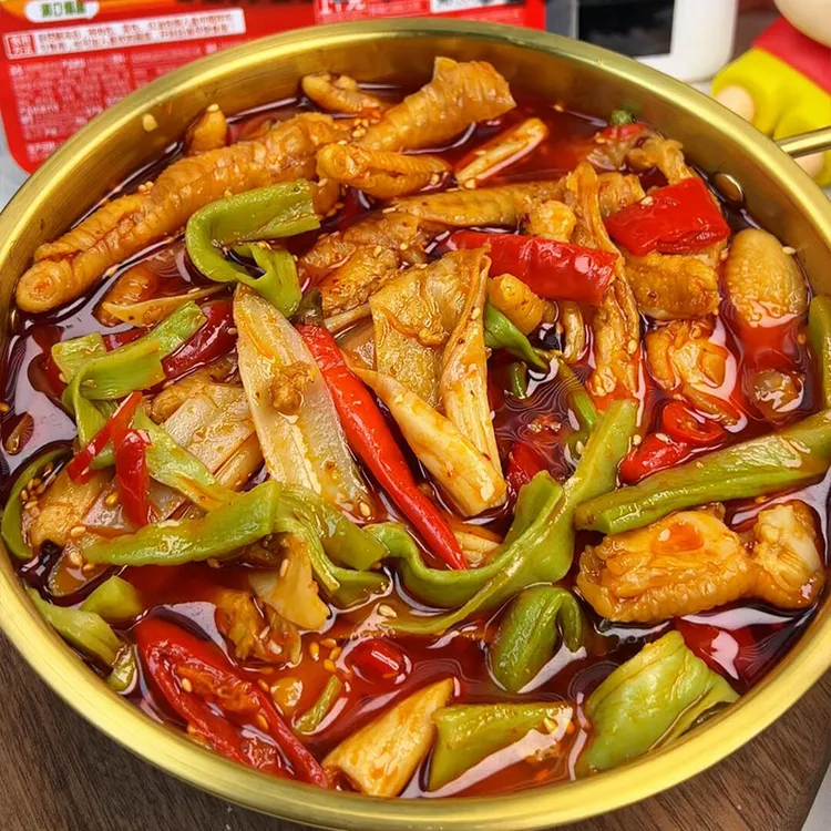 【椒麻脆卤】椒麻大杂烩现卤冷吃无骨鸡爪贡菜三角骨网红休闲即食