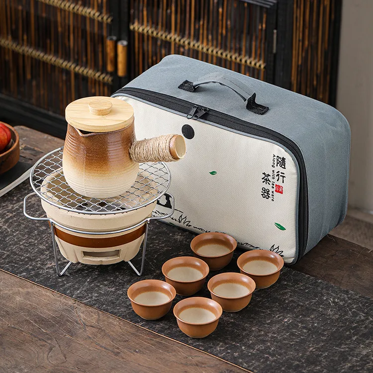 煮茶炉户外便携式围炉煮茶整套烤奶茶罐罐壶烤煮茶罐露营野外全套