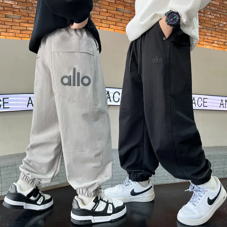 男童裤子春秋款12-15岁儿童工装裤中大童长裤秋装男孩酷帅运动裤