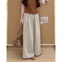 【燃燃定制】150小个子羊绒糯米裤直筒休闲裤垂感慵懒风女裤-831-2