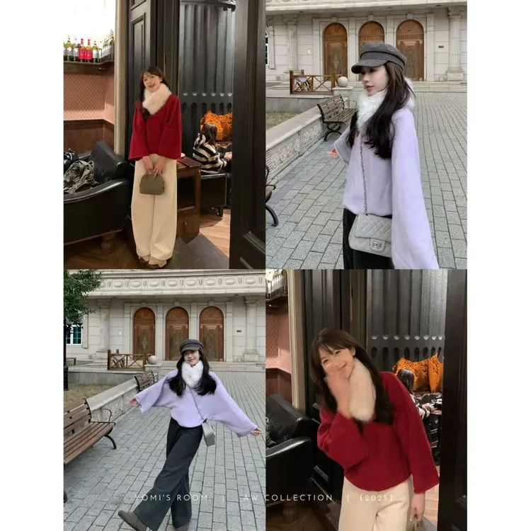 【现货】YOMI小个子【陪你过冬日】绵羊毛毛衣长袖冬季显白百搭ins女