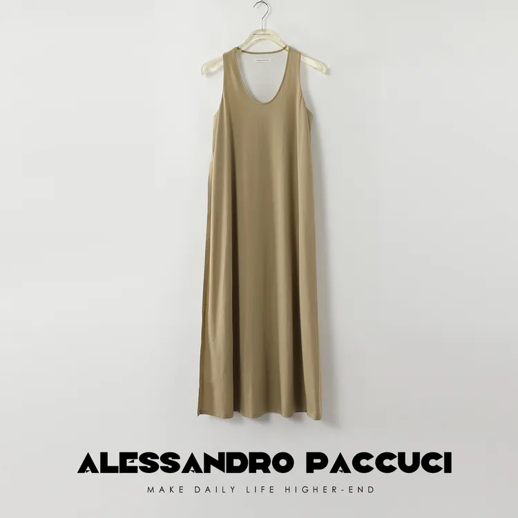 AP洛哥42089LL 长绒棉基础百搭打底工字背心连衣裙