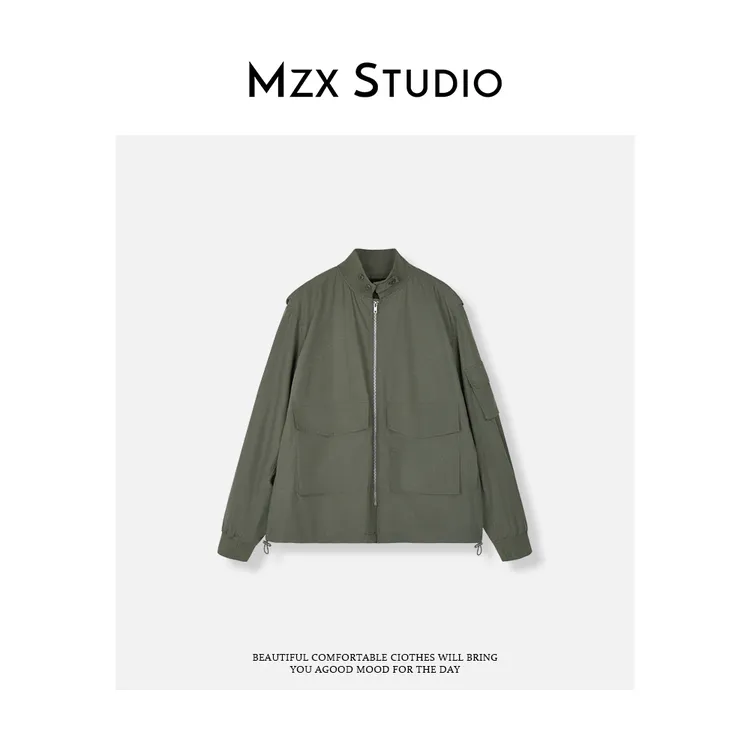 MZX 秋季多口袋拉链工装风外套上衣 WT8526-P