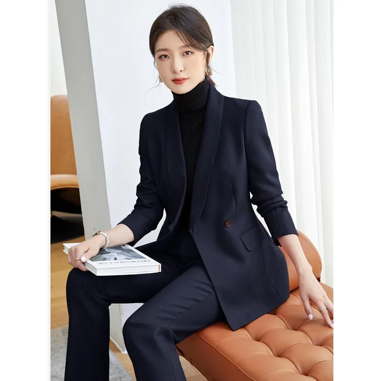 西装套装女2025春秋新款气质女神范休闲高级感职业西服外套阔腿裤