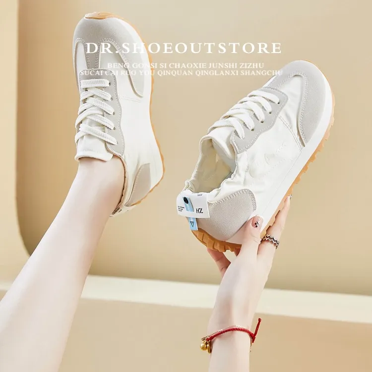 【DR女鞋正品】蕉下云朵帆布鞋女2025新款春季透气阿甘鞋软底运动