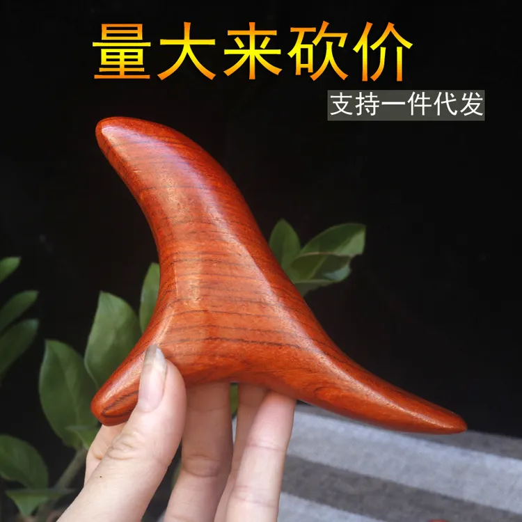 厂家批发花梨木三角雀锥木质脚底腿部穴位按摩器足疗按摩椎点穴笔