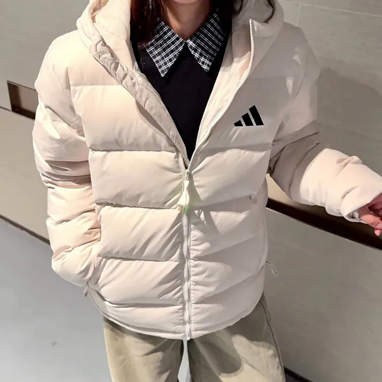 Adidas/阿迪达斯女款羽绒服冬季保暖鸭绒连帽男女同款保暖KF4398
