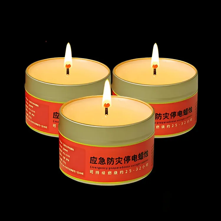 应急防灾蜡烛有备无患铁盒户外防火装备用品家用停电照明灯物资用