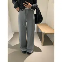 C/z6899 韩系百搭松紧腰宽松阔腿抽绳休闲裤（S裤长100）9-15
