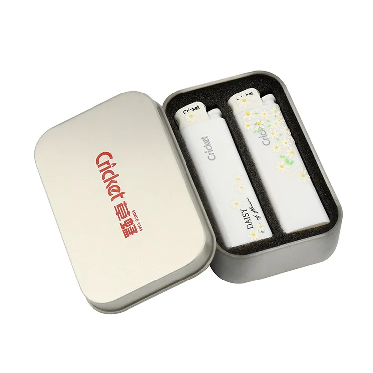 草蜢砂轮一次性打火机明火家用防爆打火机礼盒装纯手工DIY雏菊