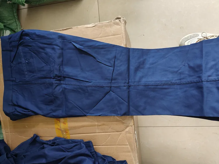 纯正宗19肖天蓝色工作服裤子