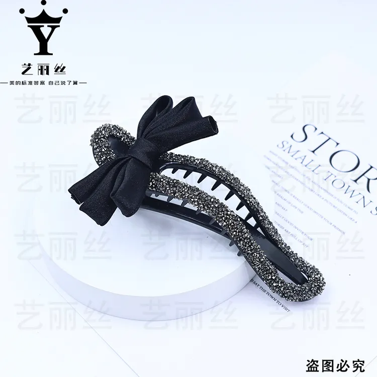 艺丽丝 高级气质边夹 [山间松竹]9cm 鸭嘴夹一字夹YL572