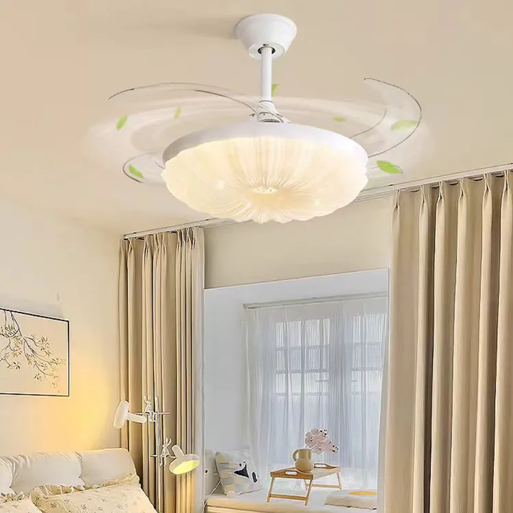 《芸妹》隐形风扇灯吊扇灯家用变频餐厅卧室一体静音吊扇客厅