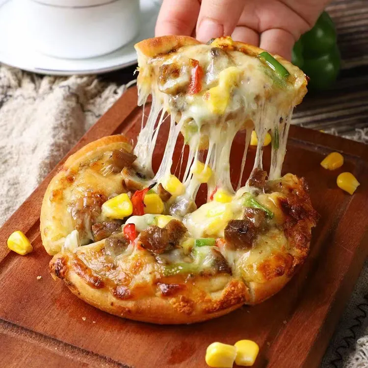 闪味披萨100g儿童早餐芝士披萨烘焙半成品加热即食