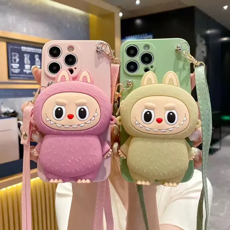 爆款拉布布零钱包适用苹果15软壳iPhone防摔iphone15手机壳全包