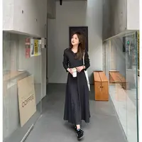 FUGUI RICH小个子条纹连衣裙2025年长款连帽修身裙子 26244L7181