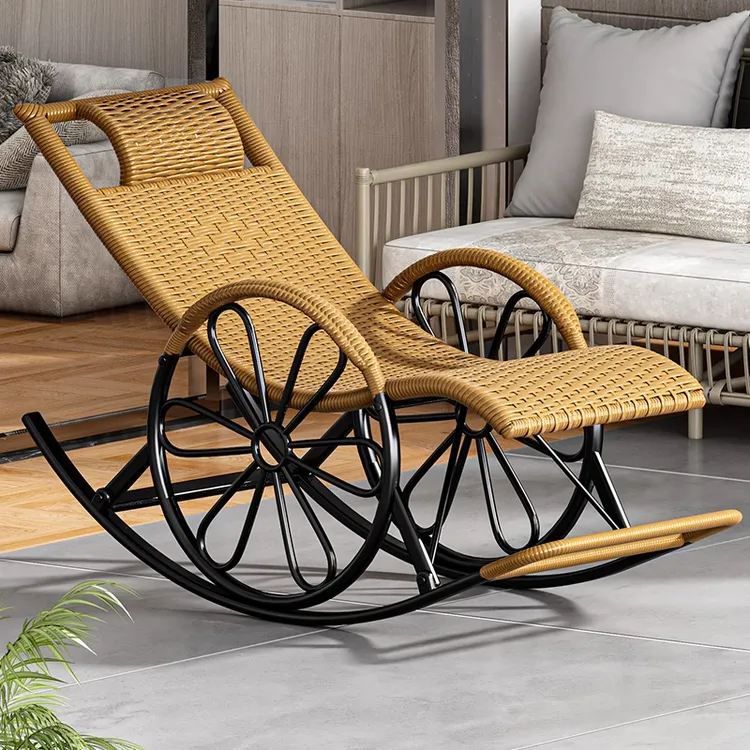 藤编藤椅摇摇椅躺椅2025新款成人可睡觉大人阳台家用休闲坐睡两用