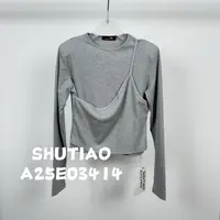 【SHUTIAO】2025夏季：新款小众设计款T恤A25E03414